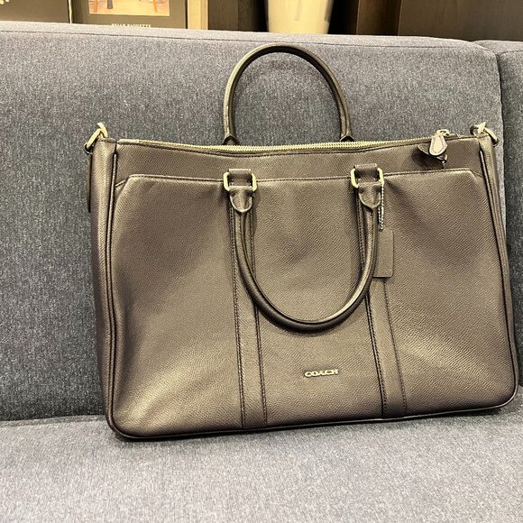 Coach Men's Briefcase with strap - Picture 1 of 7